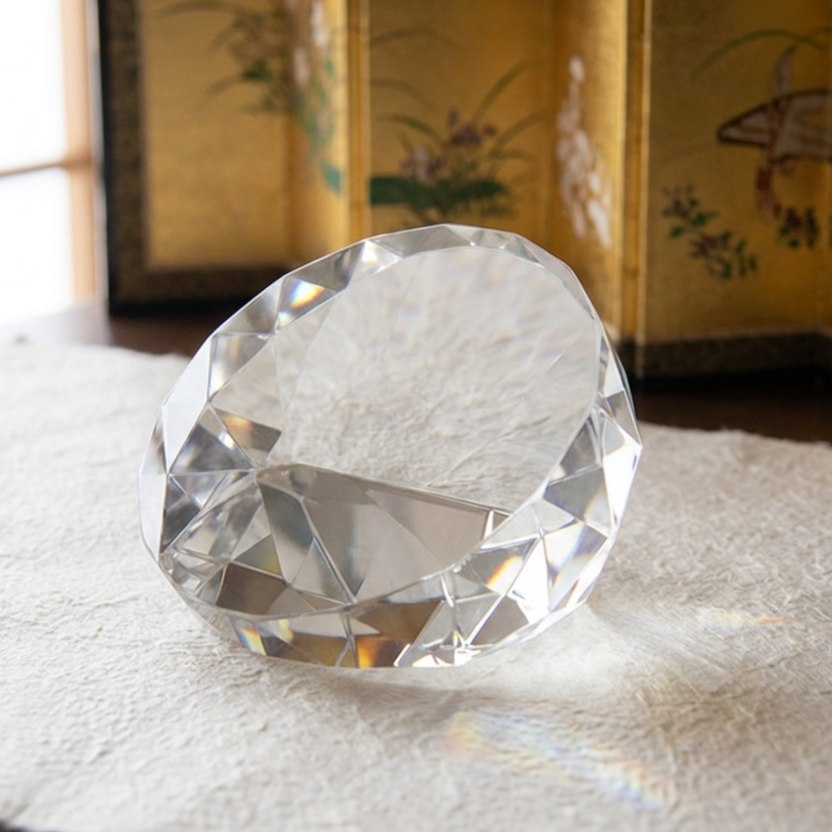 2断面ダイヤカット クリスタルオブジェ