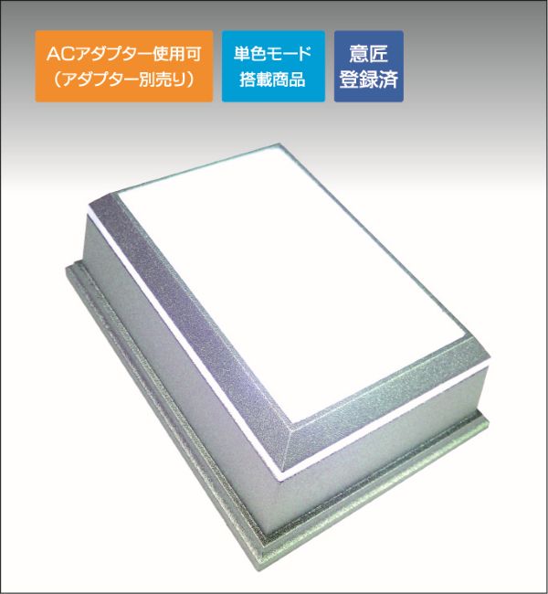 スクエアライトステージ50x80 シルバー ワイドライト