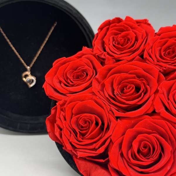 プリザーブドローズ ベロア BOX