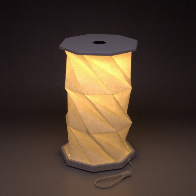 螺旋LEDランプ　ABS(無地)